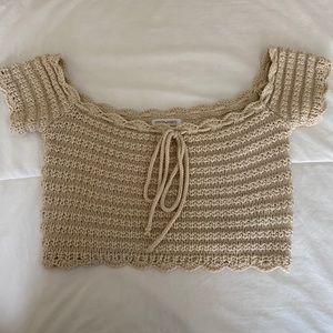 Stolen Hearts Crochet Crop Top